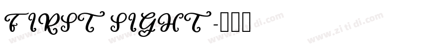 FIRST SIGHT字体转换